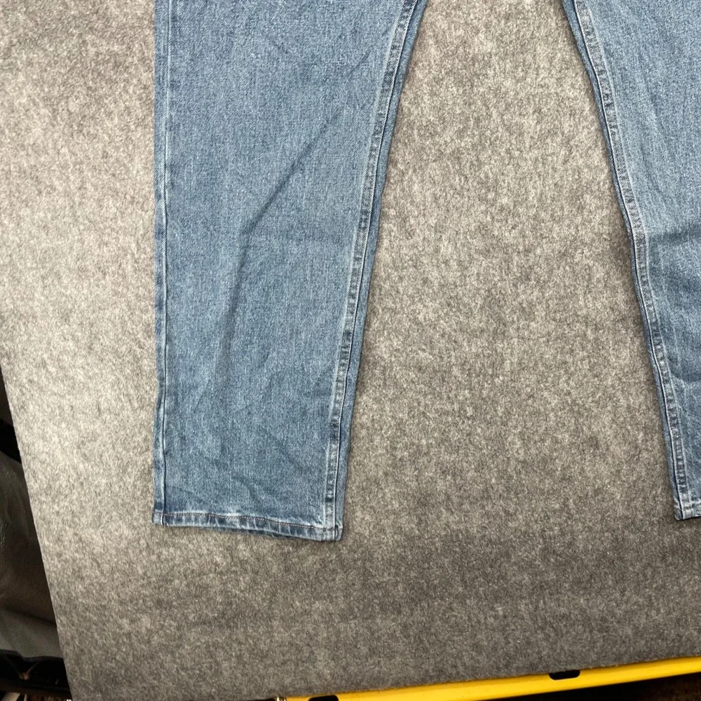 Wrangler Jeans Mens 35x32 Five Star Premium Regular Fit Flex Medium Wash Blue